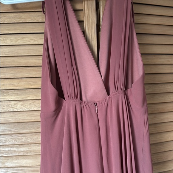 Dusty Rose Lulus Dress - Picture 8 of 9